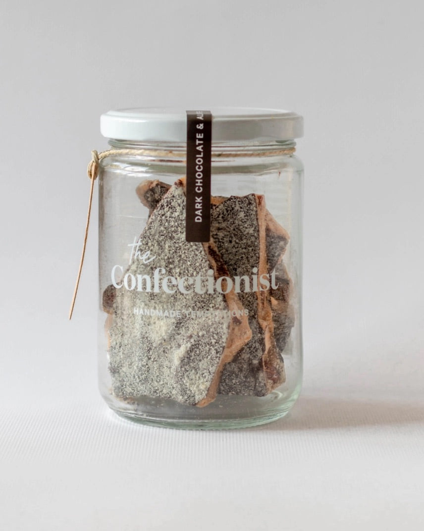 Dark Chocolate & Almond Toffee (large jar)